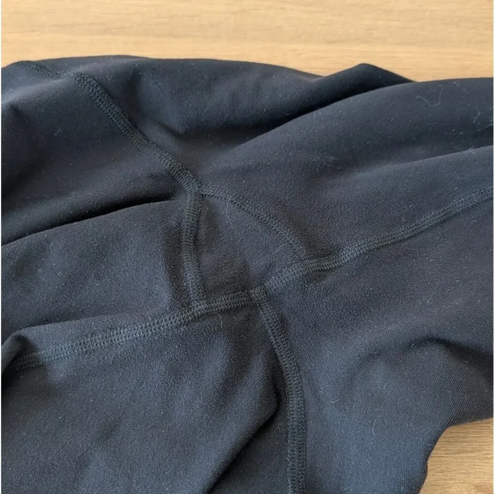 Alo Yoga 7/8 High-Waist Leggings Womens Black Logo Cropped, size M